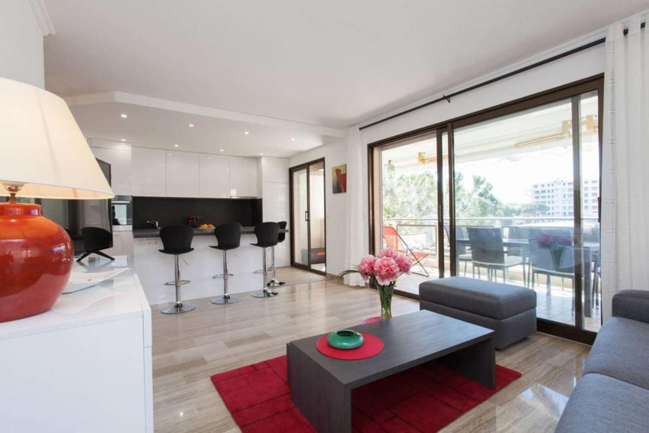 3-Room Apartment With Terrace In Palm Beach カンヌ エクステリア 写真
